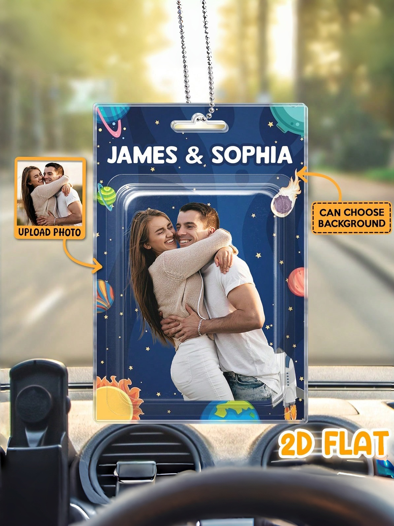 Custom Personalized Acrylic Couple Charms